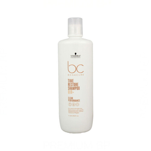 Schwarzkopf Schwarzkopf Bonacure Time Restore Strengthening Shampoo 1000 ml for Fine Hair - Vegan - S4258886