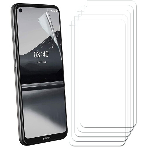 Techgear TECHGEAR [5 Pack] Screen Protectors Compatible with Nokia 3.4, CLEAR LCD Screen Protectors Cover Guards 1