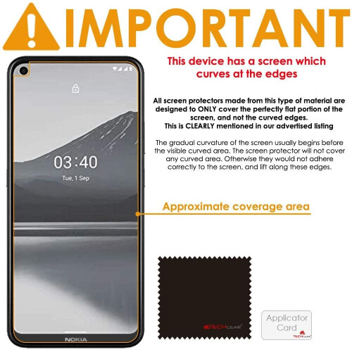 Techgear TECHGEAR [5 Pack] Screen Protectors Compatible with Nokia 3.4, CLEAR LCD Screen Protectors Cover Guards 2