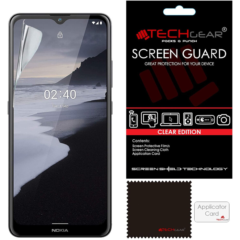 TECHGEAR [5 Pack] Screen Protectors Compatible with Nokia 2.4, CLEAR LCD Screen Protectors Cover Guards