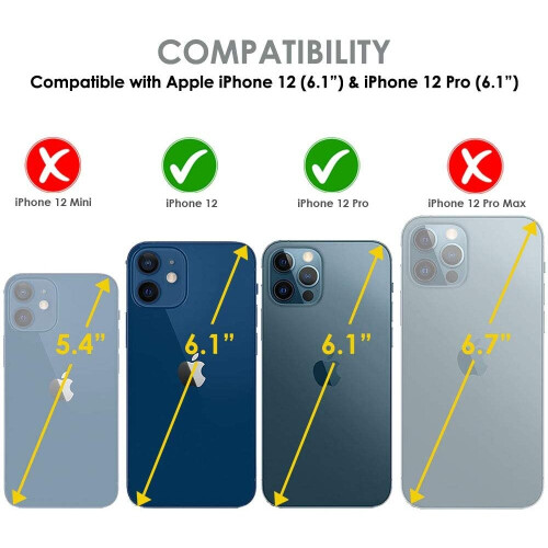 Techgear TECHGEAR [2 Pack Screen Protector fits iPhone 12, iPhone 12 Pro 6.1" [Screen Angel Edition] [Case Friendly] [Bubble Free] [FULL... 1