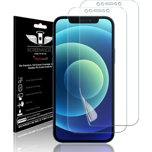 Techgear TECHGEAR [2 Pack Screen Protector fits iPhone 12, iPhone 12 Pro 6.1" [Screen Angel Edition] [Case Friendly] [Bubble Free] [FULL...