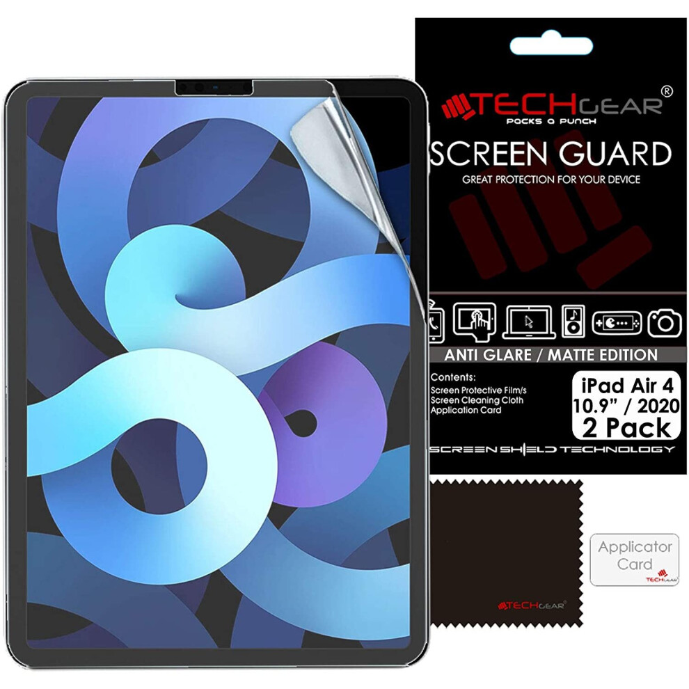 TECHGEAR 2 Pack iPad Air 5/4, 5th / 4th Generation Anti Glare Screen Protectors, MATTE Screen Protector Guard Cover Designed...