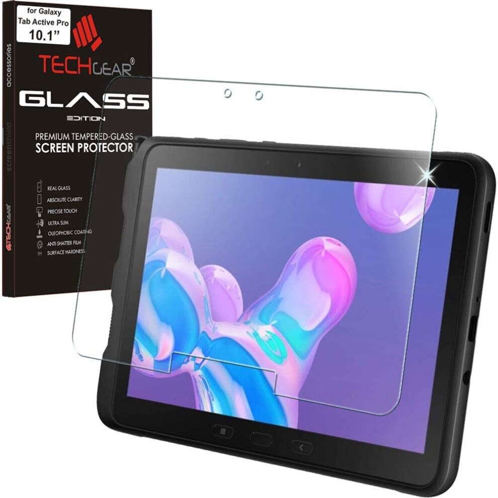 TECHGEAR Galaxy Tab Active Pro 10.1" GLASS Edition (SM-T540 / T545 / T547) Tempered Glass Screen Protector [9H Toughness] [HD...