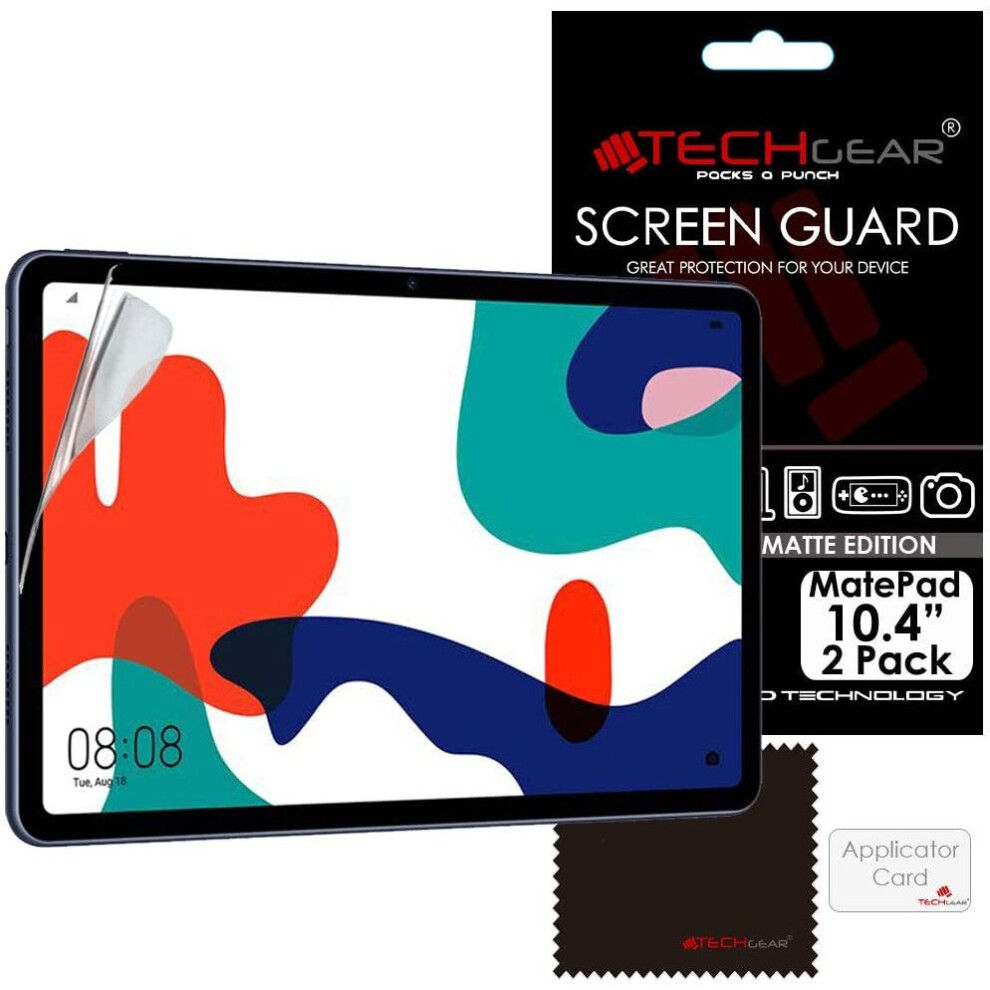 Techgear [Pack Of 2 Anti Glare/Matte Screen Protectors For Huawei Matepad 10.4 - Matte Screen Protector Covers + Screen...
