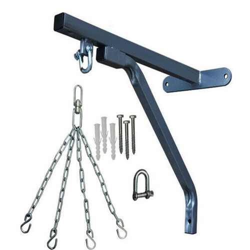 5ft Punch bag set Filled Gloves Bracket Chain Skipping rope 2