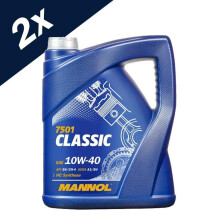 2x5L MANNOL Classic Semi-Synthetic Engine Oil 10W-40 API SN/CH-4