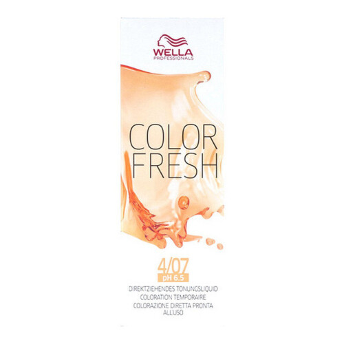 Wella Wella Color Fresh pH 6.5 Acid Liquid 75 ml  4/07 Mittelbraun 1