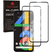TECHGEAR [2 Pack GLASS Edition Compatible for Google Pixel 4a, Tempered Glass Screen Protector Covers [2.5D Round Edge] [9H...