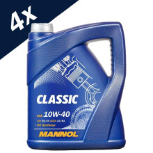 4x5L MANNOL Classic Semi-Synthetic Engine Oil 10W-40 API SN/CH-4