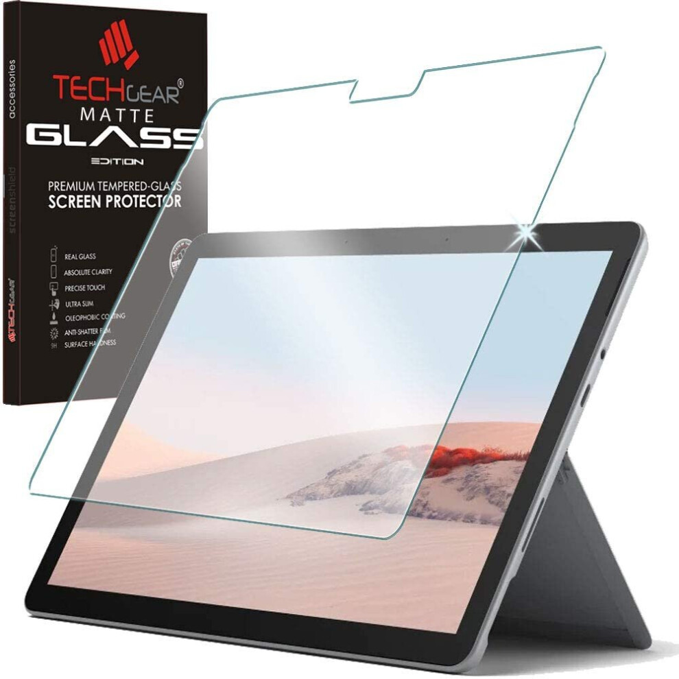 TECHGEAR Anti-Glare Screen Protector Compatible with Microsoft Surface Go 3 & Surface Go 2 10.5" - MATTE GLASS Edition Genuine...