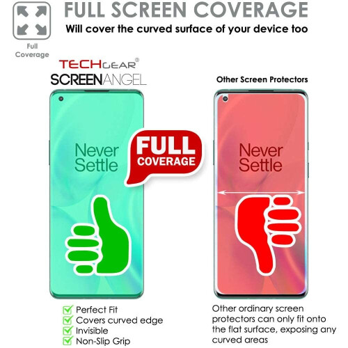 Techgear TECHGEAR [3 Pack Screen Protector fits OnePlus 8 [Screen Angel Edition] [Case Friendly] [Bubble Free] [FULL Screen Coverage] HD... 1