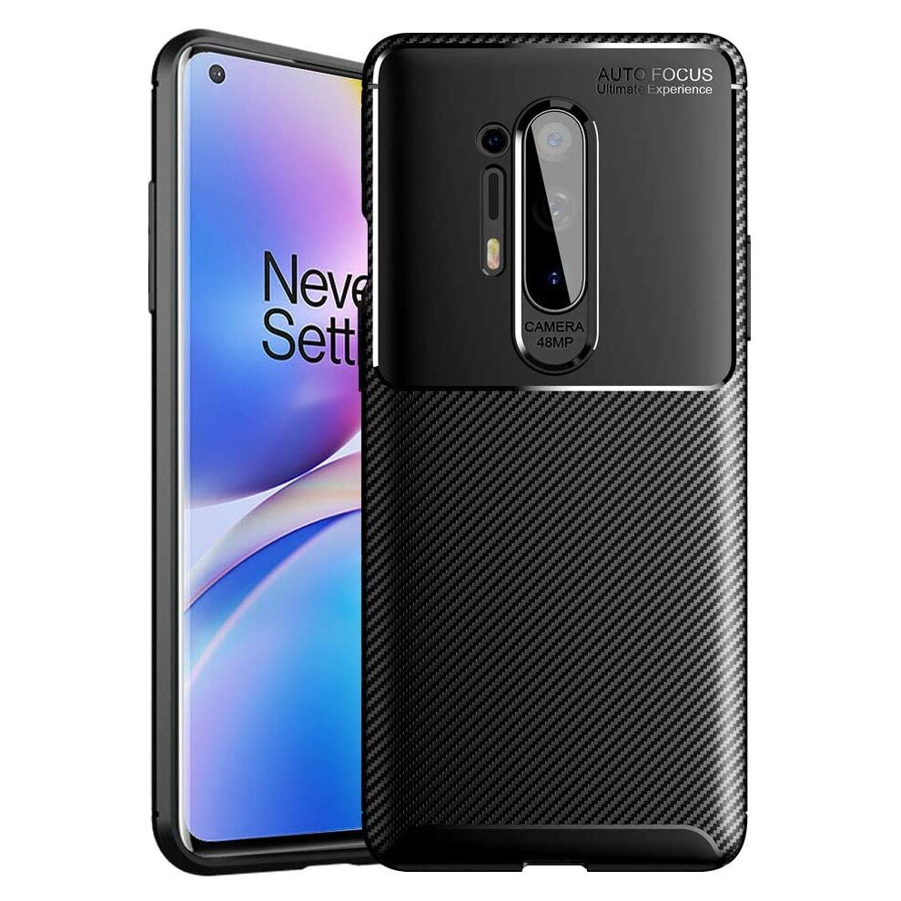 TECHGEAR Case for OnePlus 8 Pro [CarbonFlex Case] Premium Flexible Soft Shockproof Slim Fit Case Cover with Carbon Fibre Effect...