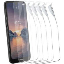 TECHGEAR [5 Pack] Screen Protectors Compatible with Nokia 1.3, CLEAR LCD Screen Protectors Cover Guards