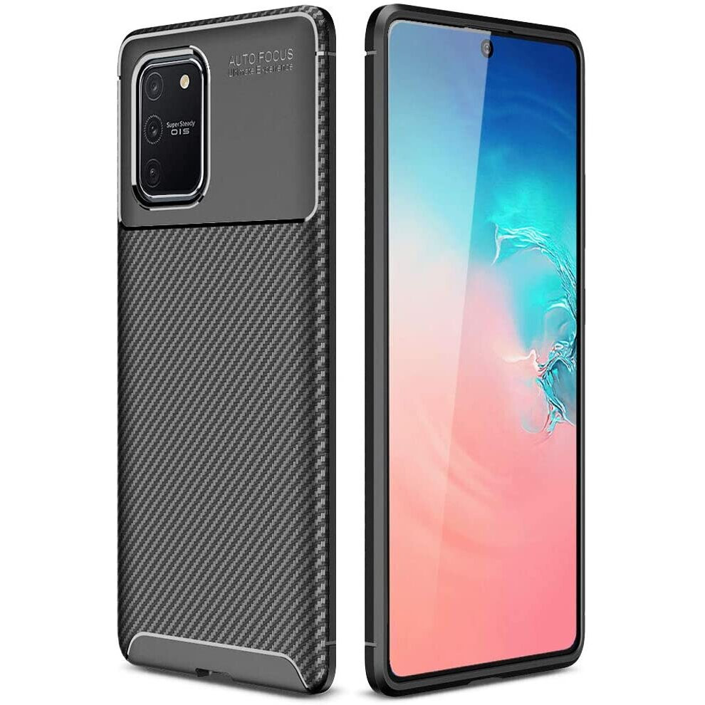 TECHGEAR Galaxy S10 Lite Case [CarbonFlex Case] Premium Flexible Soft Shockproof Slim Fit Case Cover with Carbon Fibre Effect...