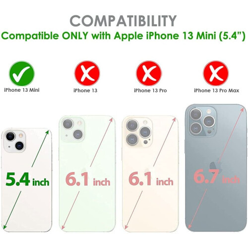 Techgear TECHGEAR 3D GLASS Edition for iPhone 13 Mini, [FULL Screen Adhesion] & [Full Coverage] Tempered Glass Screen Protector Guard... 1