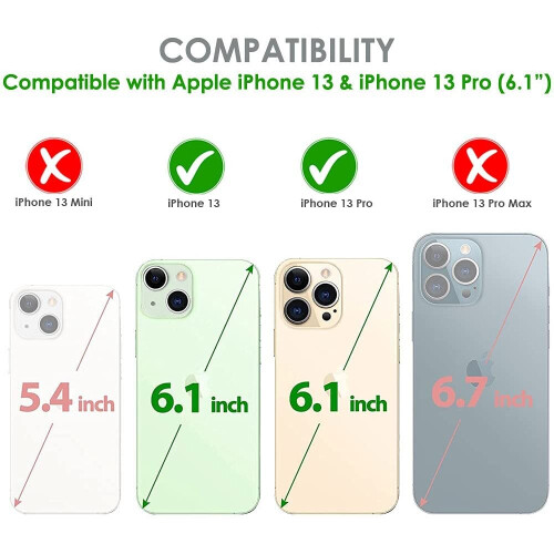 Techgear TECHGEAR 3D GLASS Edition for iPhone 13, iPhone 13 Pro [FULL Screen Adhesion] & [Full Coverage] Tempered Glass Screen Protector... 1