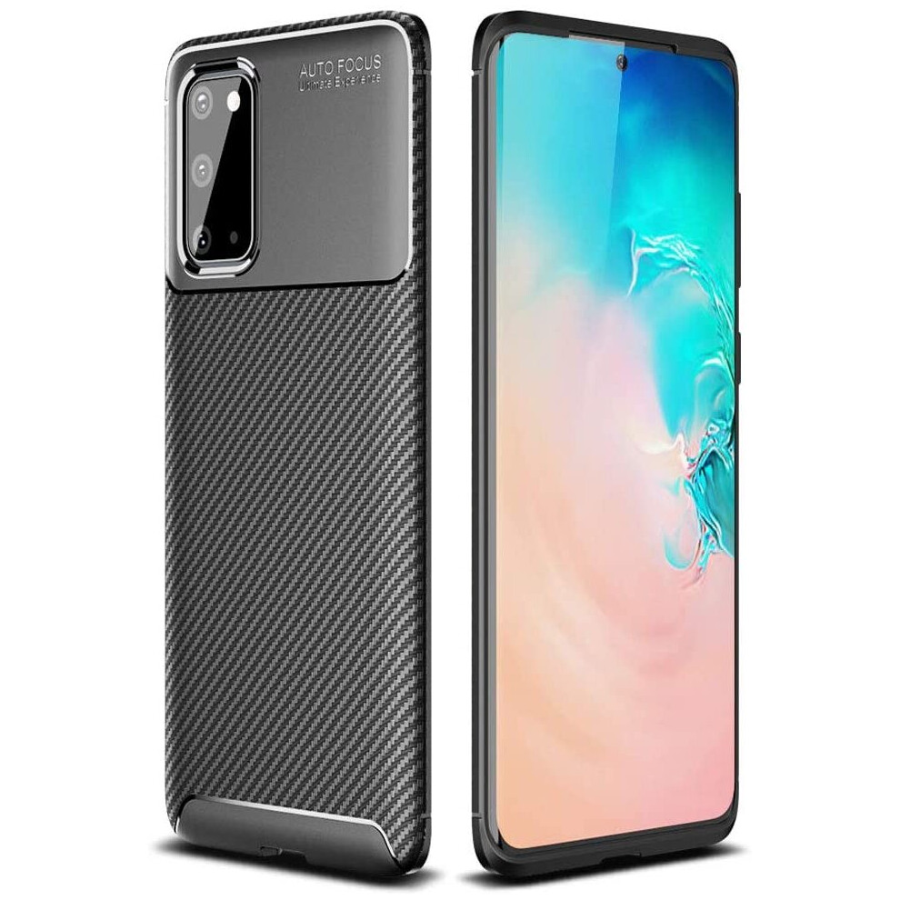 Techgear Galaxy S20 Case [Carbonflex Case] Premium Flexible Soft Shockproof Slim Fit Case Cover With Carbon Fibre Effect... 5056284426499