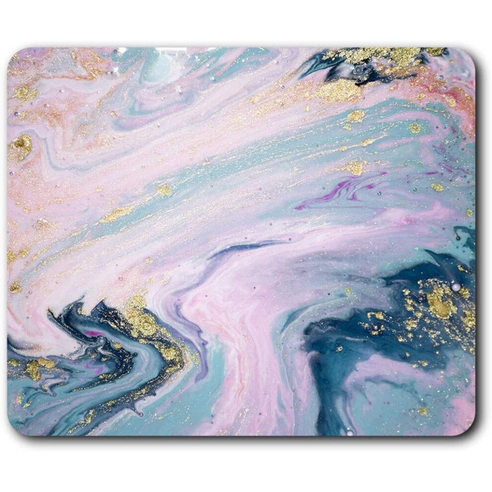 Marble Ink Pattern Effect Art Mouse Mat Pad Computer Pc Laptop Gaming Office Home Desk Accessory Gadget 14484 Pink 7625998678654