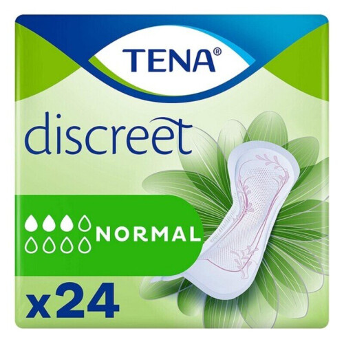 Tena Compresas - TENA - Normal Discreet - 24 compresas - Protección discreta - Máxima absorción