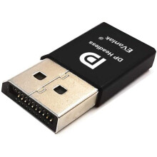EVanlak DisplayPort Headless Ghost Display Emulator for PC 4K DP Dummy Plug (fit Headless 1080@60Hz 3840x2160@17hz)