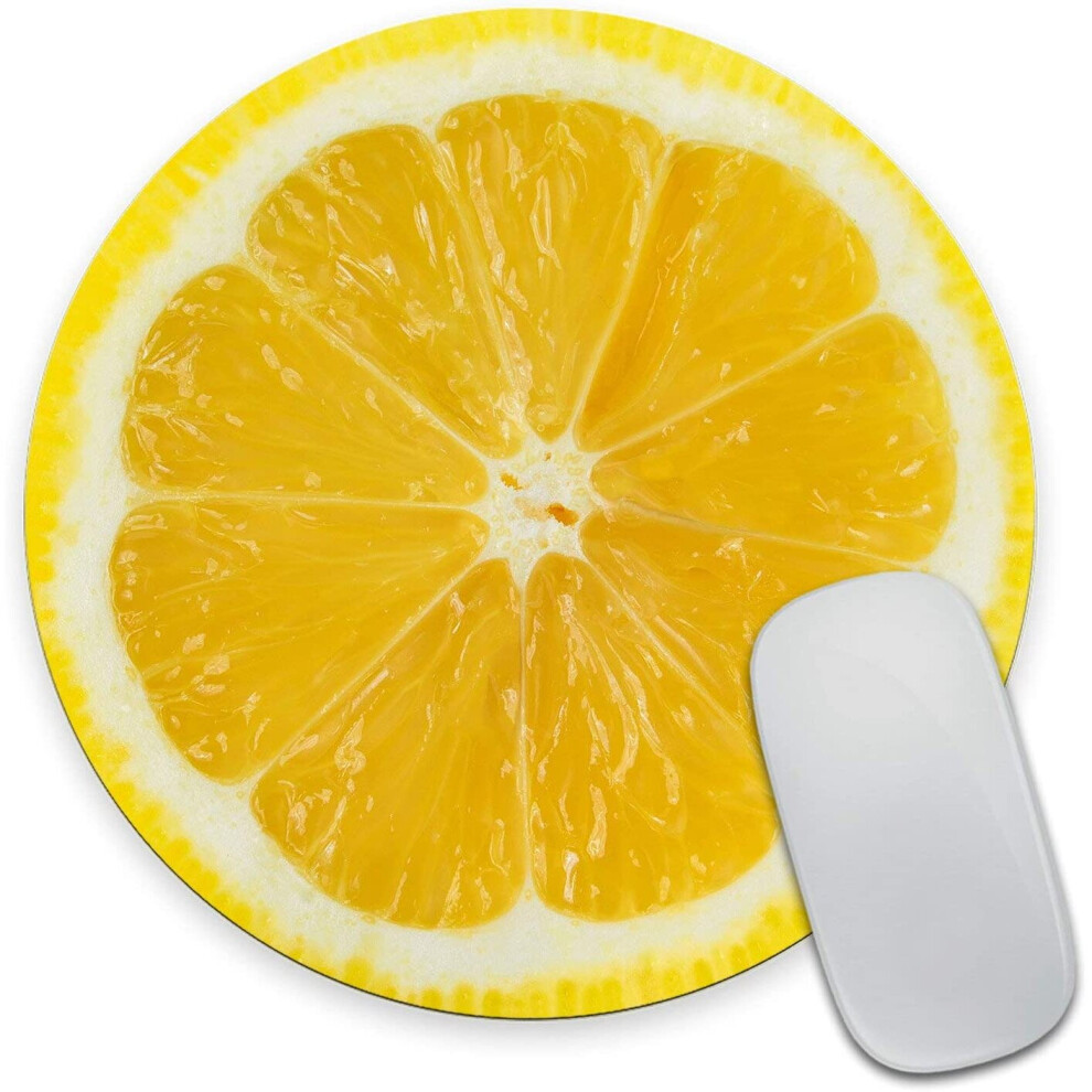 Wasach Lemon Slice Mousepad, Tropical Mouse Pad, Fruit Mousepad, Vegan Mouse Pad, Funny Gift, Food Mousepad 4876573694887