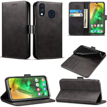 Case Compatible for Samsung Galaxy A20e (5.8 Inch) Leather Magnetic Closure Flip Card Holder Wallet Stand View Protective Cover...