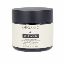 Cremă de față, Organic & Botanic, Mandarin Orange, Hidratant, Noaptea, 60 ml
