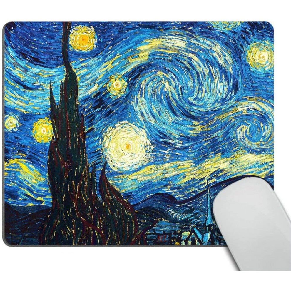 Wasach The Starring Night Customized Rectangle Non-Slip Rubber Mousepad Gaming Mouse Pad Mat 4876573694474