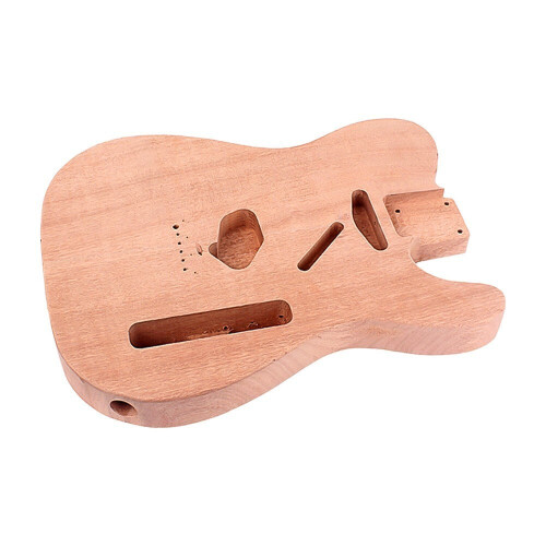Electric Guitar Body Solid Wood DIY Accessory Natural Color 2