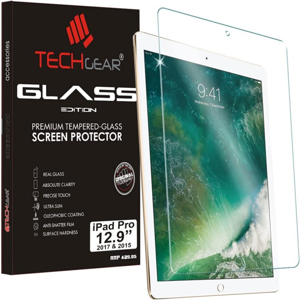 TECHGEAR Anti-Glare Screen Protector for iPad Pro 12.9" 2nd Gen / 1st Gen - MATTE GLASS Edition Genuine Tempered Glass Screen...