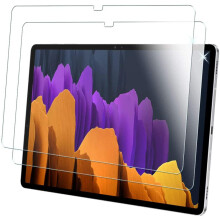 TECHGEAR [2 Pack Galaxy Tab S7 Plus / S7+ 12.4" GLASS Edition (SM-T970, SM-T975, SM-T976), Tempered Glass Screen Protector [9H...