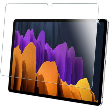 TECHGEAR Galaxy Tab S7 Plus 12.4" GLASS Edition (SM-T970, SM-T975, SM-T976), Tempered Glass Screen Protector [9H Toughness] [HD...