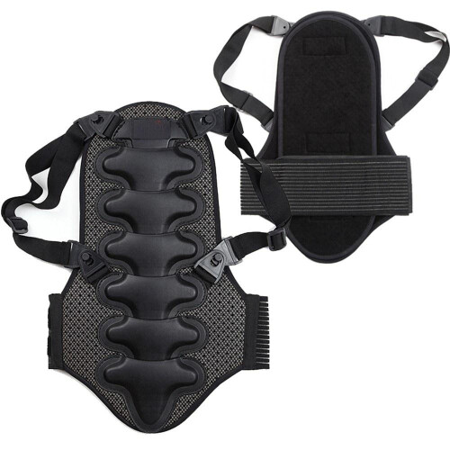 (Black, M) Back Protector for Sports