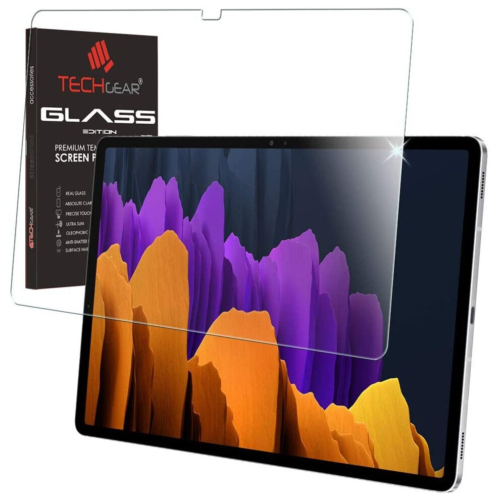 TECHGEAR Anti Glare Galaxy Tab S7+ 12.4" MATTE Glass Edition, Tempered Glass Screen Protector [9H Toughness] [No-Bubble]...