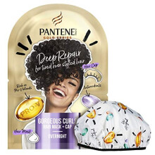 Pantene Gold Series Deep Repair Curl Hair Mask & Cap, 20ml