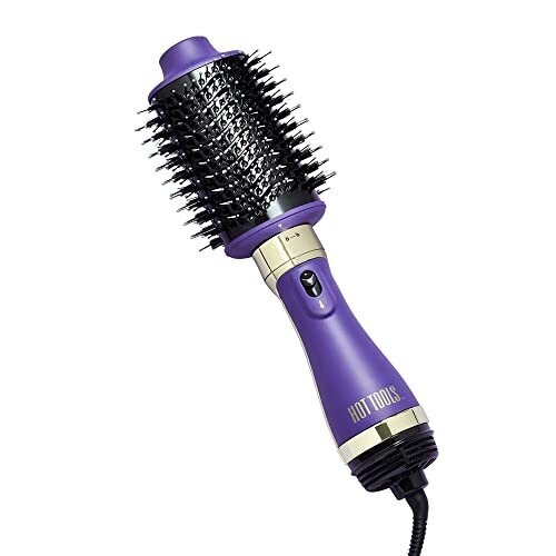 Hot Tools Pro Signature One-Step Detachable Blow-Dry & Volumiser (Activated Charcoal Bristles, Direct ION Technology, Oval Design, Thermaglide Ce