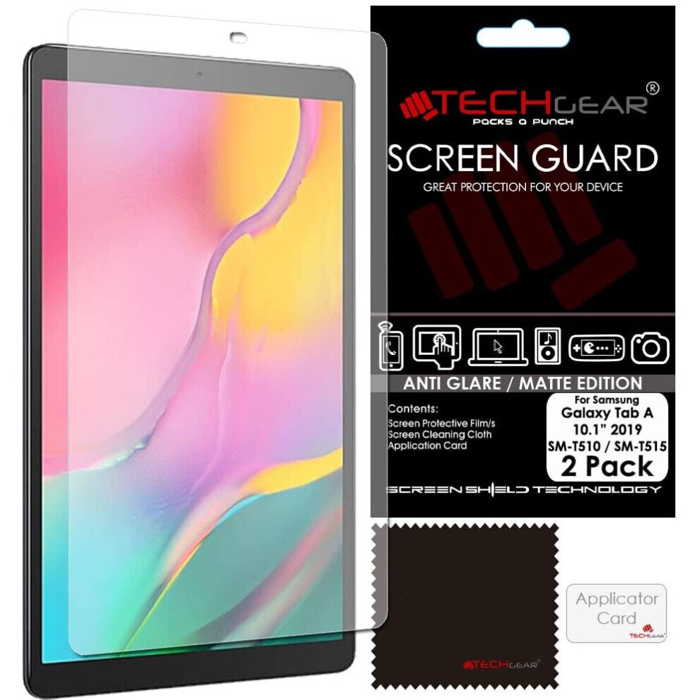 Techgear [Pack Of 2 Anti-Glare Screen Protectors For Samsung Galaxy Tab A 10.1" 2019 (Sm-T510 / Sm-T515), Matte Screen...