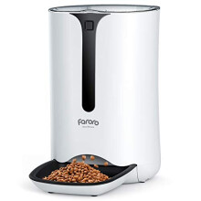 Faroro Automatic Cat Feeder with Timer Schedule Feature 7L Cat Small Dog Dry Food Dispenser with Portion Control and Voice Recorder for Healthy F