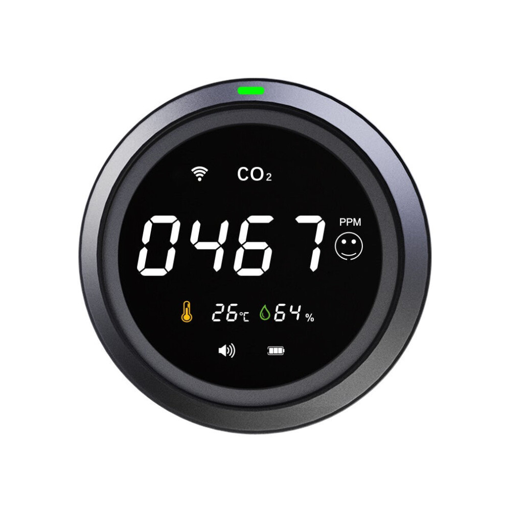 Wifi Intelligent Co2 Carbon Dioxide Temperature Humidity Usb Air Quality Tester Detector 3654659109743