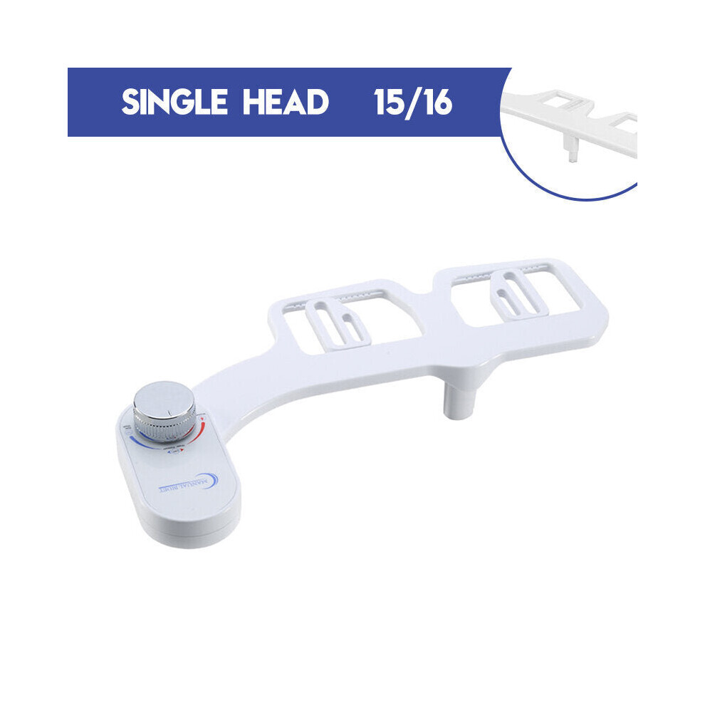 (Single head nozzle) 7/8" Toilet Bidet Seat Attachment Bathroom Cold Water Spray Non-Electric Sprayer