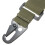 (Brown) 3-point Strap Three Point Tactical Sling Multi-function Adjustable String Clip Airsoft 7