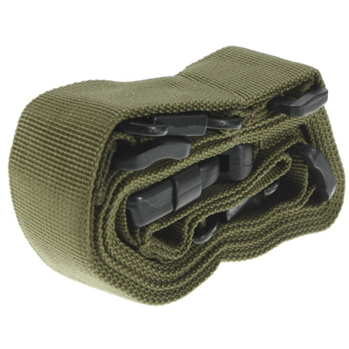(Brown) 3-point Strap Three Point Tactical Sling Multi-function Adjustable String Clip Airsoft 1