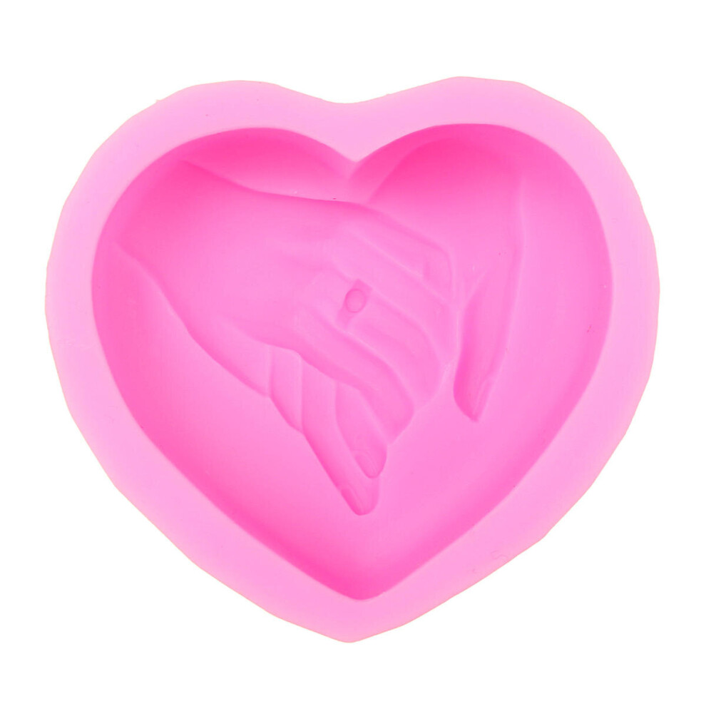 Heart Wedding Silicone Soap Bar Mold Candle Mold DIY Craft Plaster Resin Mould