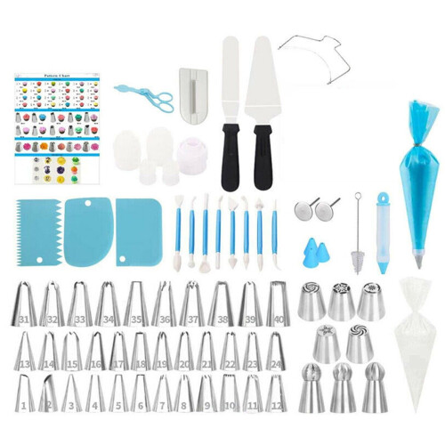 170Pcs DIY Baking Tools Cake Stand Turntable Rotating Rack Pastry Nozzles 1