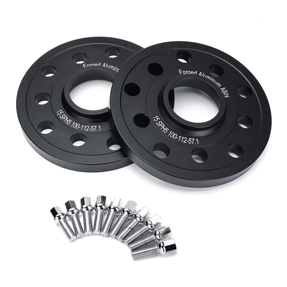 15Mm 5X112/5X100 57.1 Bore Radius Hubcentric Alloy Wheel Spacer Shims 3654659394897