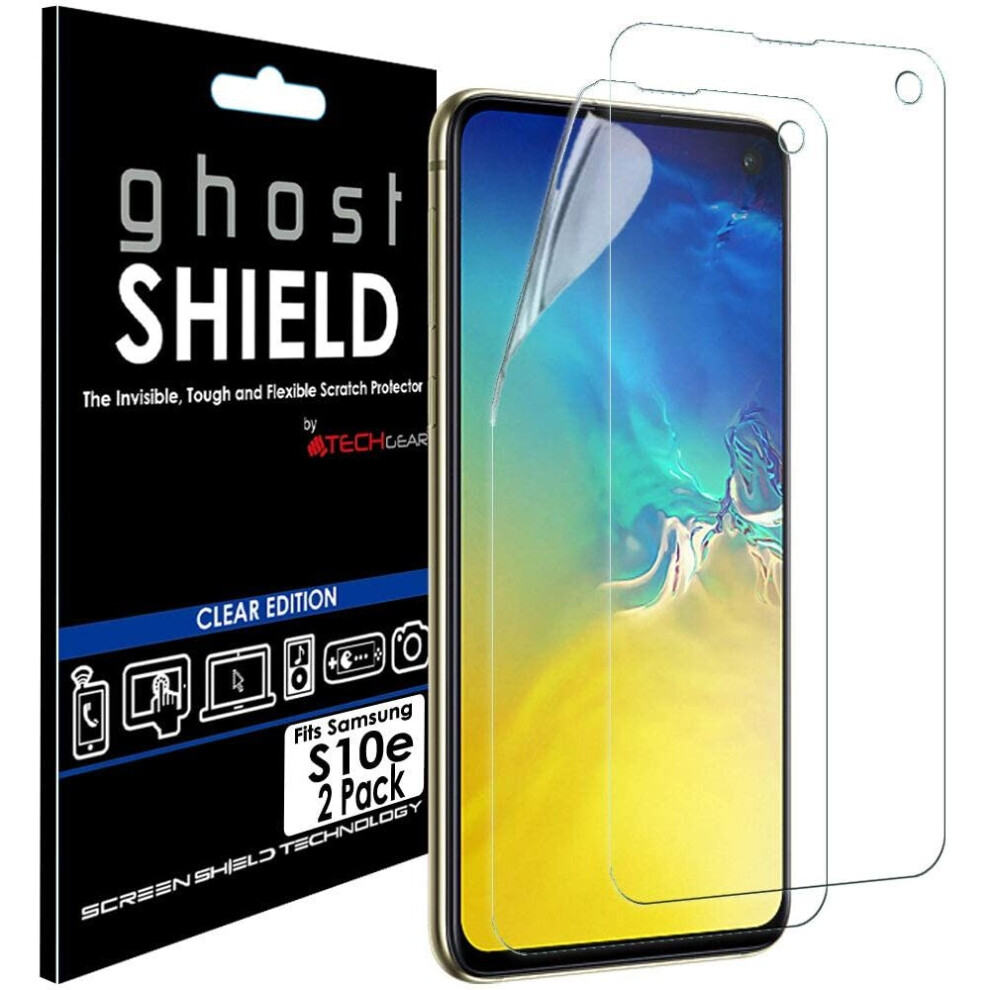 TECHGEAR [Pack of 2] Screen Protectors fit Samsung Galaxy S10e [ghostSHIELD Edition] Reinforced TPU film Screen Protector Guard...