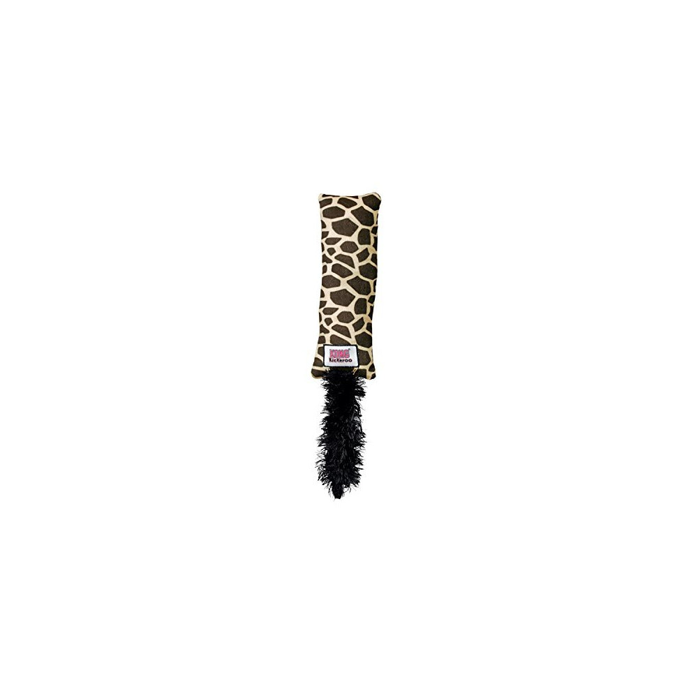 Kong - Kickeroo - Play Enticing Cat Toy, North American Premium Catnip (Colours May Vary) - Giraffe Pattern