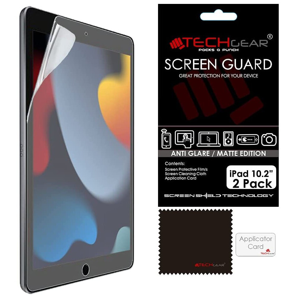 TECHGEAR [2 Pack Anti Glare MATTE Screen Protectors for iPad 10.2" 2021/2020 / 2019, MATTE Screen Protector Guard Covers...