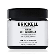 Brickell Men's Products Resurfacing Anti-aging Cream for Men, F?s??? ?a? ????????? ???  a ??ta  ???? C, 59 mL, ???  at???